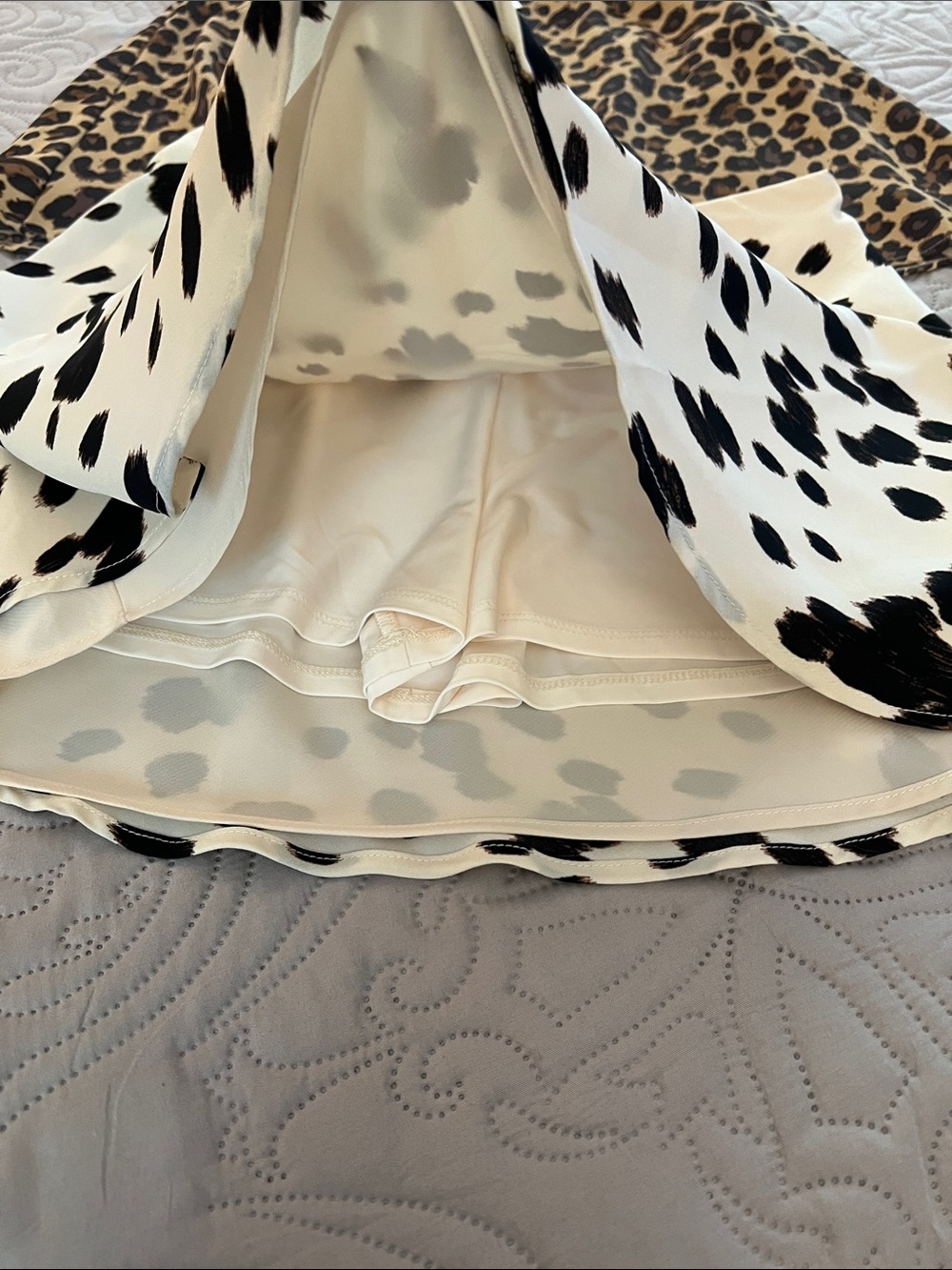 NWT! Abercrombie & Fitch Animal/Leopard Print Mini Skort  Bundle - Picture 2 of 5